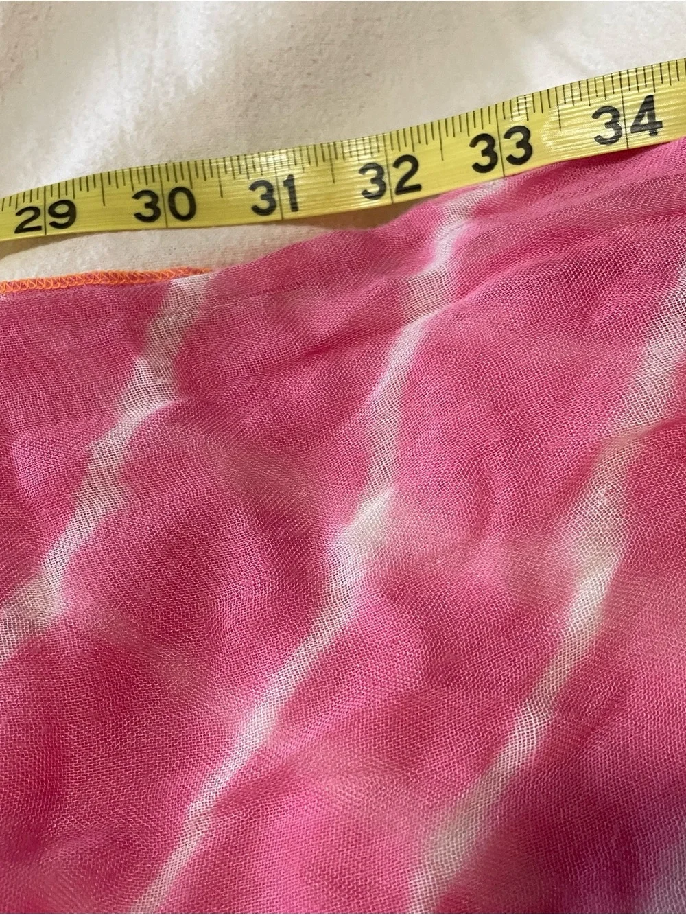Splendid Pink and White Striped Infinity Scarf